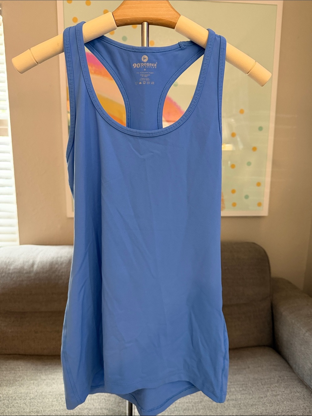 90 Degree By Reflex Periwinkle Racerback Active Tank
